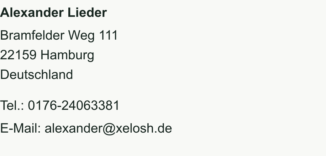 Name, Anschrift, Telefonnummer und E-Mail-Adresse des Anbieters als Bild